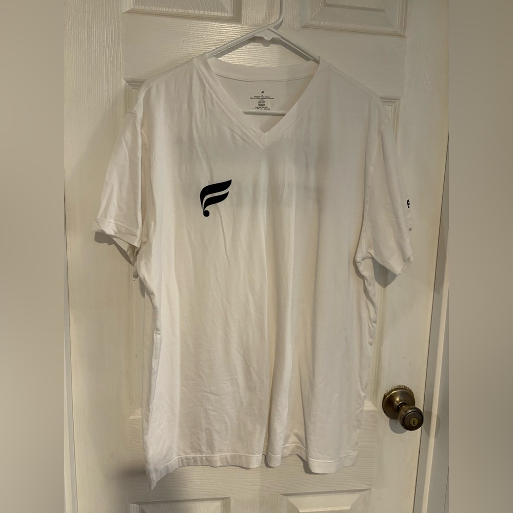 White V-Neck T-Shirt with Kevin Hart Logo